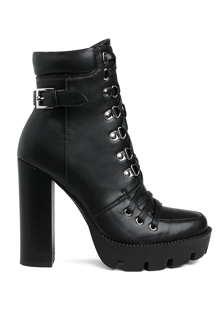 London Rag Lace up Combat Boots