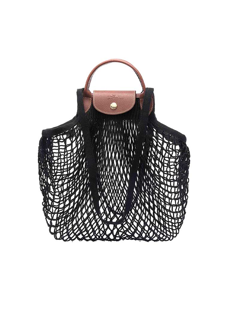 LONGCHAMP Le Pliage Filet L Mesh Bag Black 10121HVH001