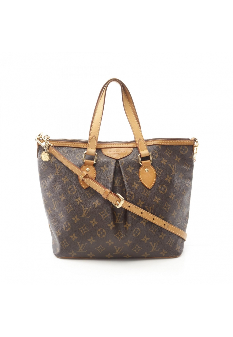 Louis Vuitton Pre-Loved Louis Vuitton Palermo PM monogram Handbag PVC leather Brown 2WAY
