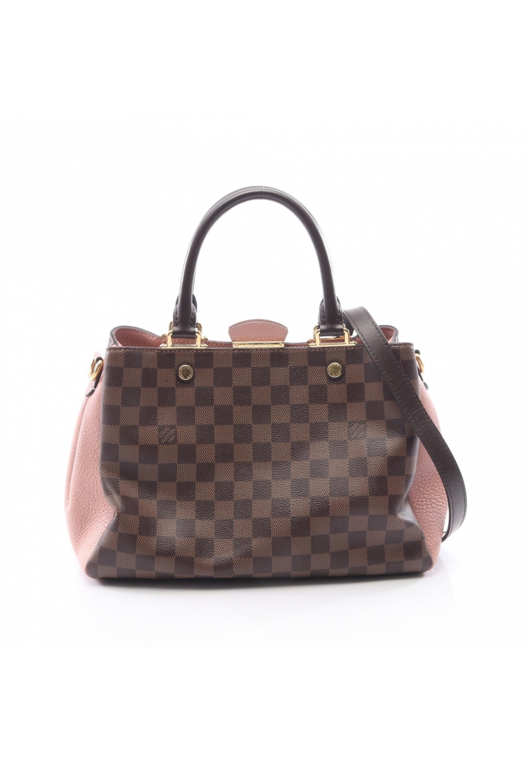 Louis Vuitton Pre-Loved Louis Vuitton Brittany Damier  ebene magnolia 2WAY Handbag PVC leather Brown