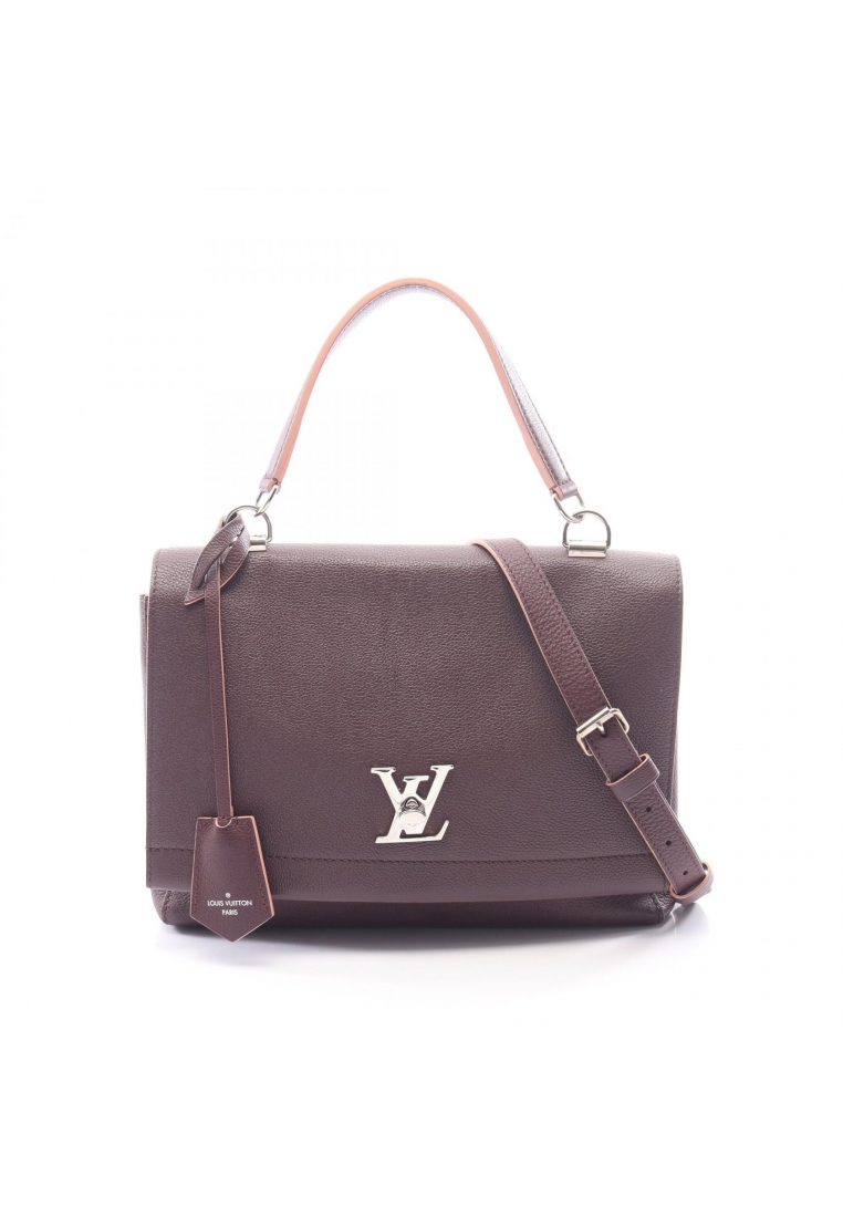 Louis Vuitton Pre-Loved Louis Vuitton Lockme 2 2WAY Handbag leather Bordeaux
