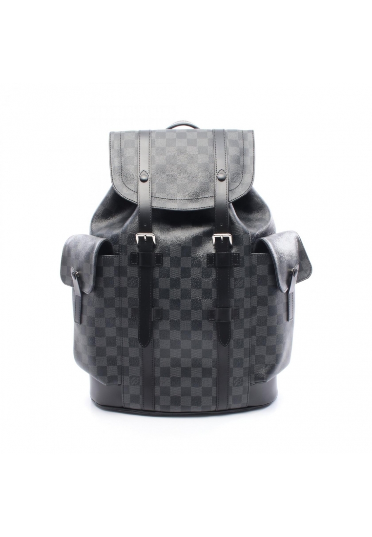 Louis Vuitton Pre-Loved Louis Vuitton Christopher PM Damier Graphite Backpack rucksack PVC leather b