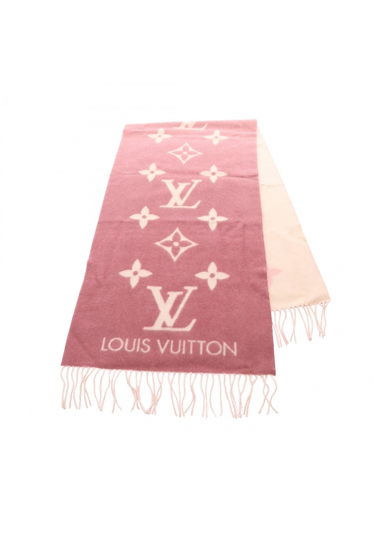 Louis Vuitton Pre-Loved Louis Vuitton Reykjavik gradient monogram Scarf cashmere pink light beige