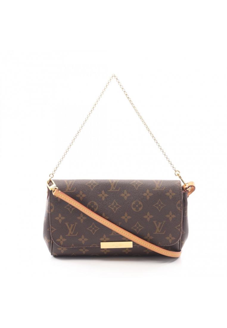 Louis Vuitton Pre-Loved Louis Vuitton Favorite MM monogram 2WAY chain handbag PVC leather Brown