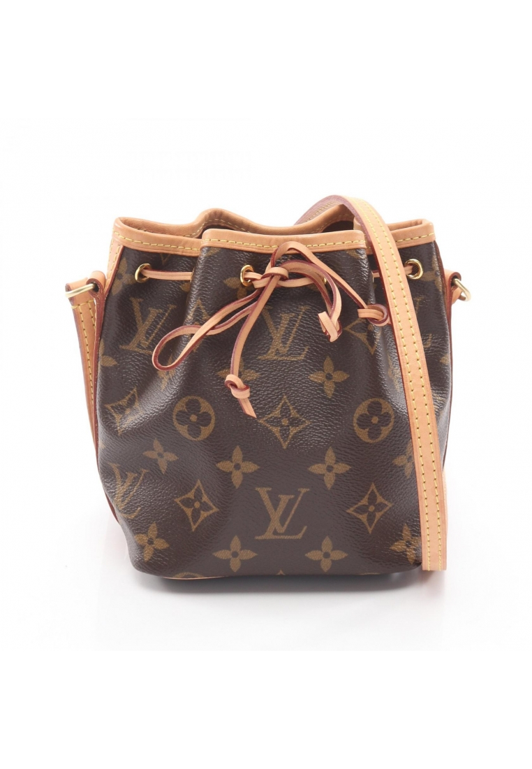 Louis Vuitton Pre-Loved Louis Vuitton Nano Noe monogram Shoulder bag PVC leather Brown