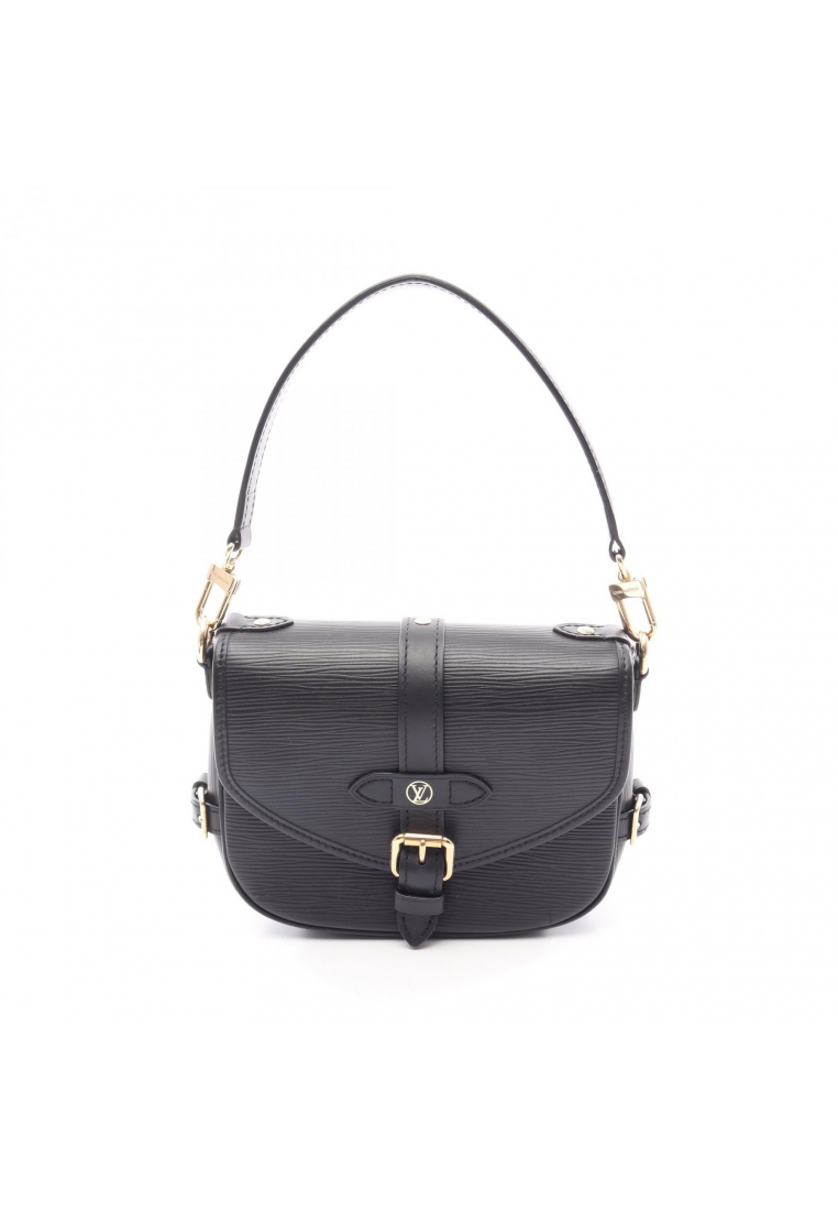 Louis Vuitton Pre-Loved Louis Vuitton Saumur BB Epi Noir Handbag leather black