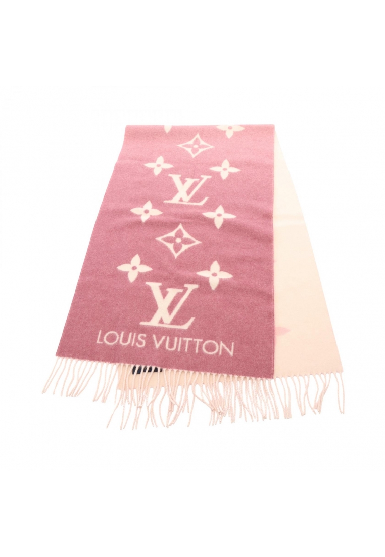 Louis Vuitton Pre-Loved Louis Vuitton Reykjavik gradient monogram Scarf cashmere pink light beige