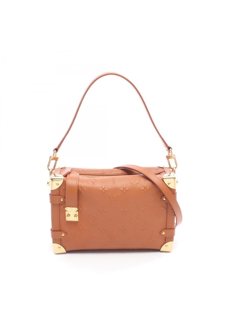 Louis Vuitton Pre-Loved Louis Vuitton Side Trunk PM monogram tongue Handbag leather Brown 2WAY