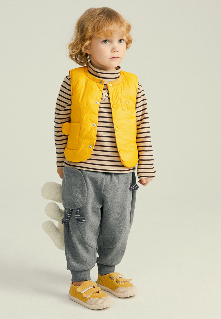 M.Latin Cotton Padded Button Down Vest