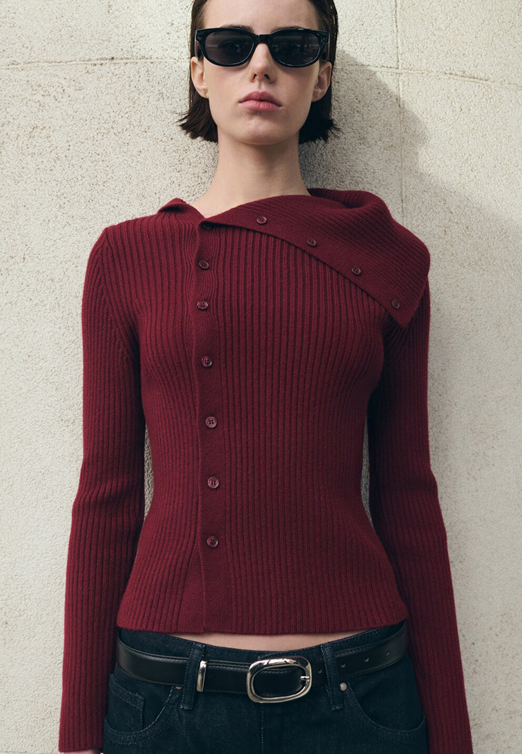 Mango Cardigan with Shawl Collar