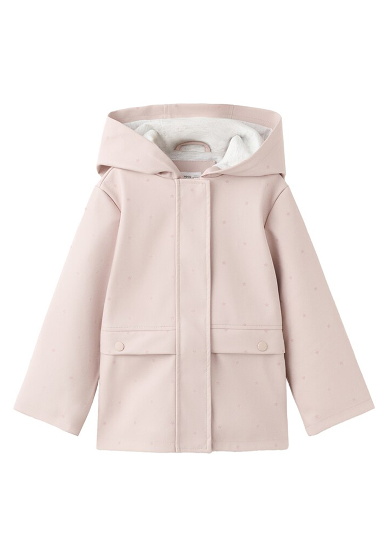 MANGO BABY Star-Print Hooded Anorak Jacket