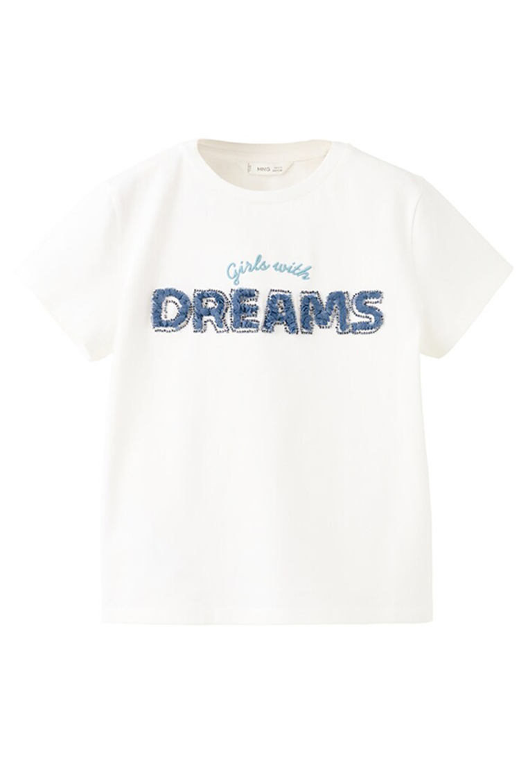 MANGO KIDS Text T-Shirt