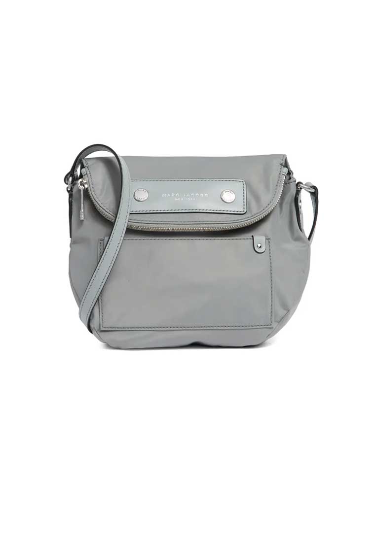 Marc Jacobs Preppy Nylon Mini Natasha Crossbody Bag Rock Grey M0012909