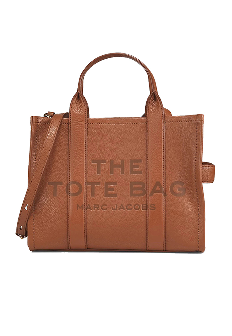 Marc Jacobs Marc Jacobs Leather The Tote Small Traveler Tote Bag Argan Oil H009L01SP21