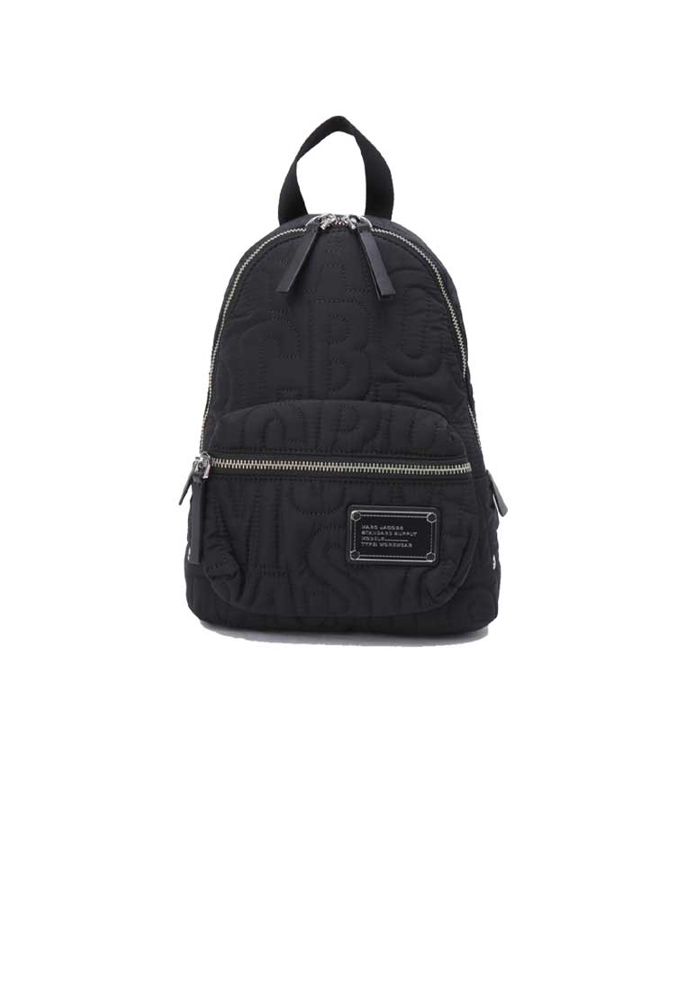 Marc Jacobs Nylon Jumbled Logo Small Backpack Black 4S4HBP002H02
