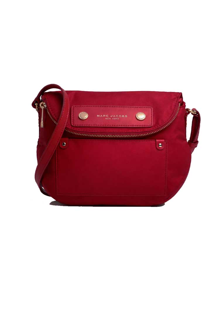 Marc Jacobs Preppy Nylon Mini Natasha Crossbody Bag Savvy Red M0012909