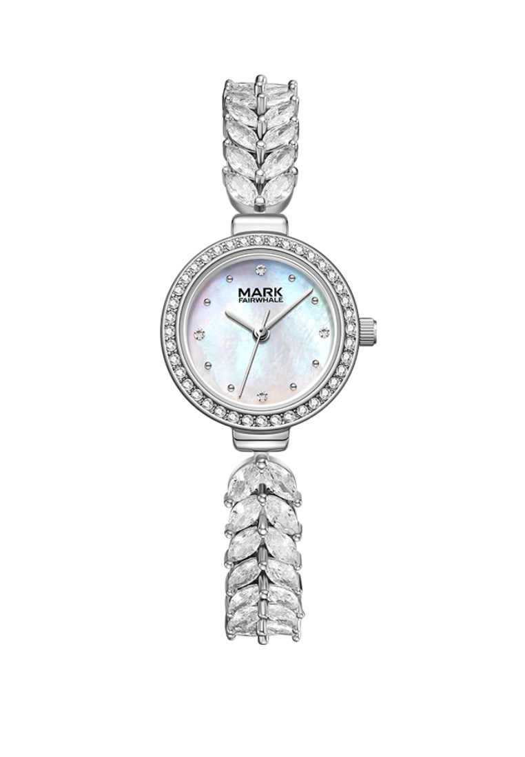 Mark Fairwhale Ladies Metal Alloy Quartz Watch, 30mm, Mother of Pearl Dial, Metal Bracelet