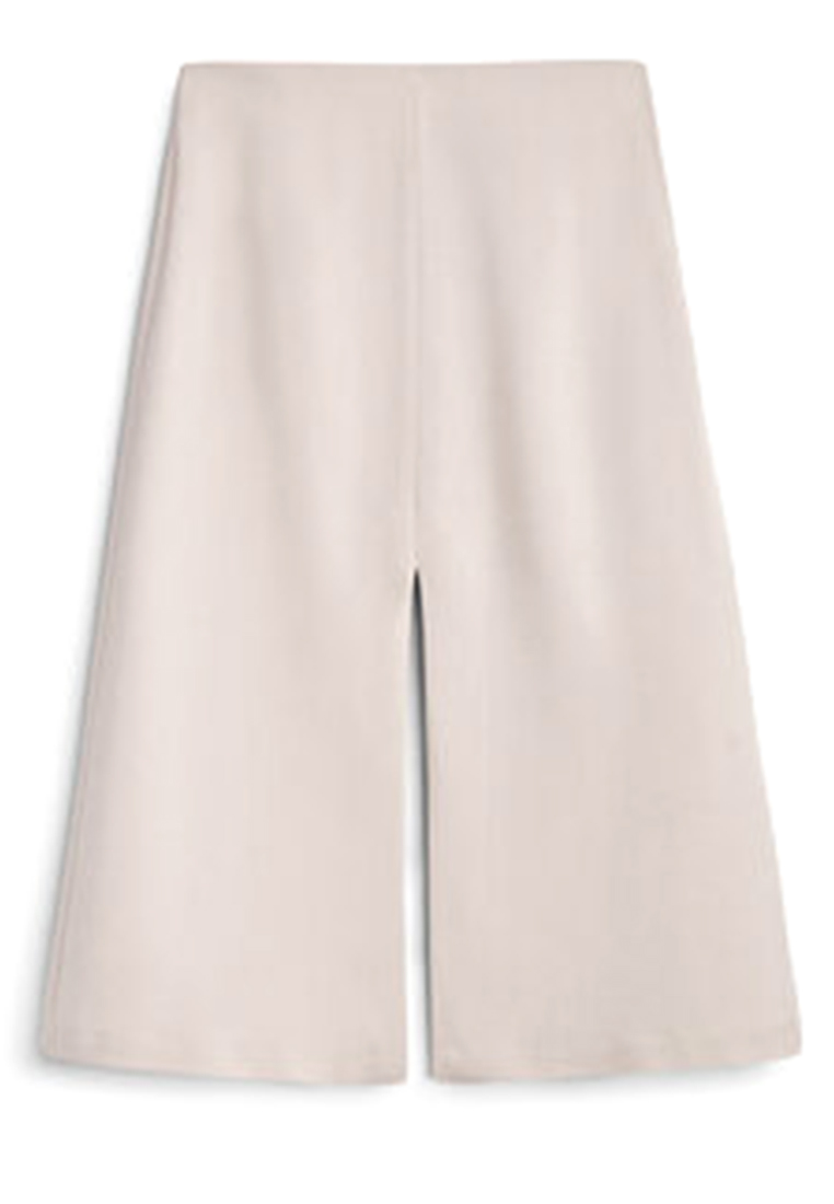 Massimo Dutti Micro-Twill Midi Skirt with Slits