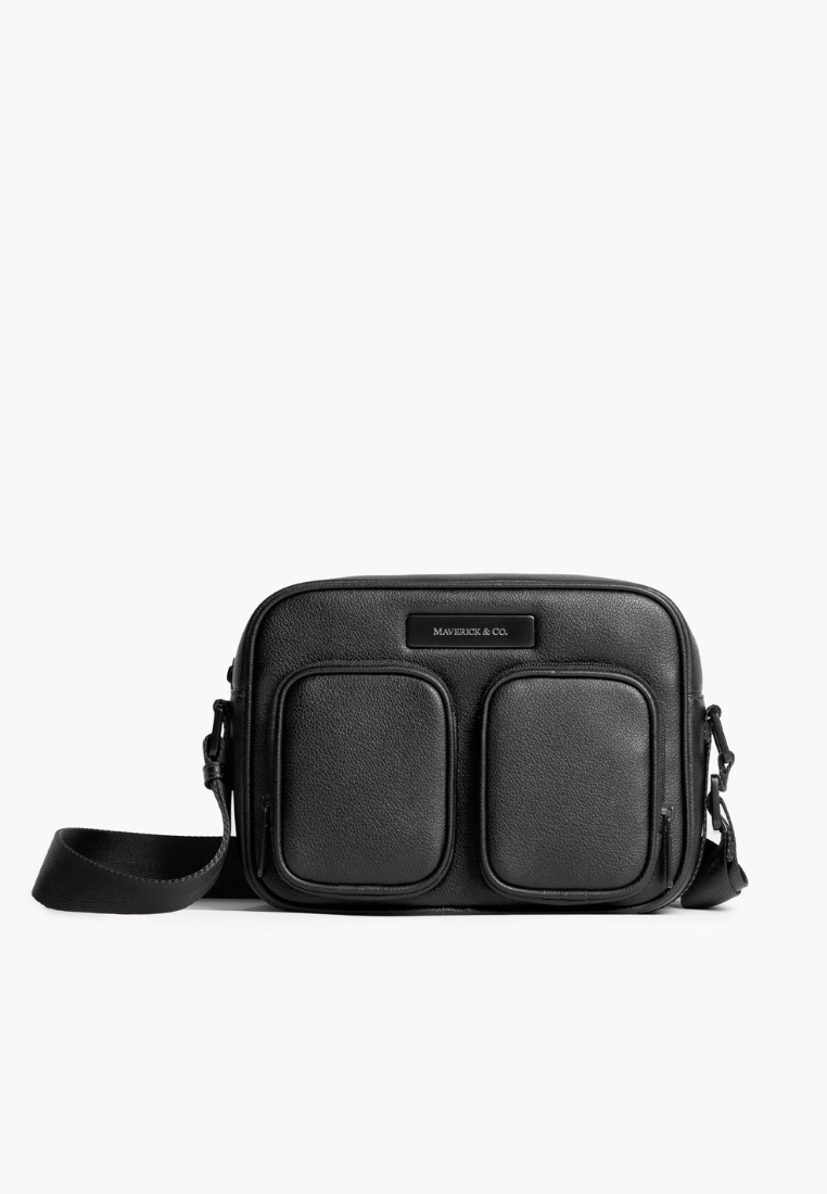 Maverick & Co. Maverick & Co. Axis Leather Messenger(Black)