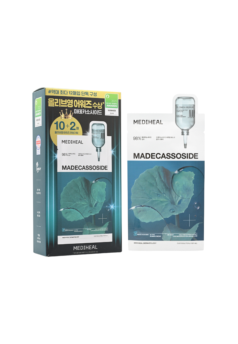 Mediheal MEDIHEAL Madecassoside Blemish Repair Essential Mask(12pcs)