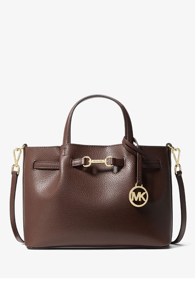 MICHAEL KORS Carson Small Pebbled Leather Satchel