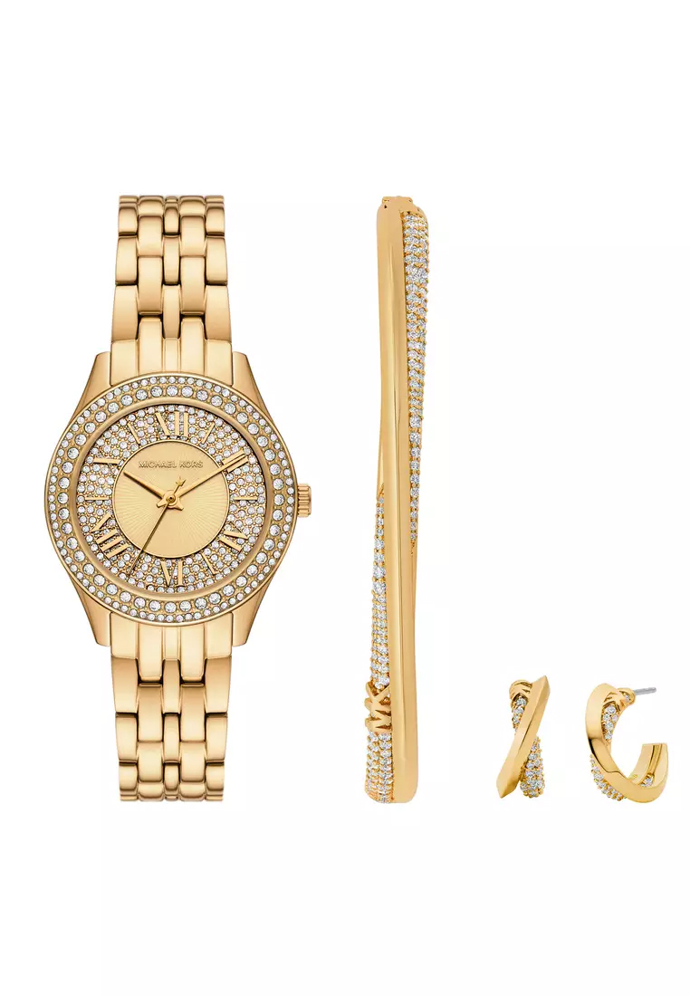 Michael Kors Ladies' Watch Gift Box in Gold MK4974SET