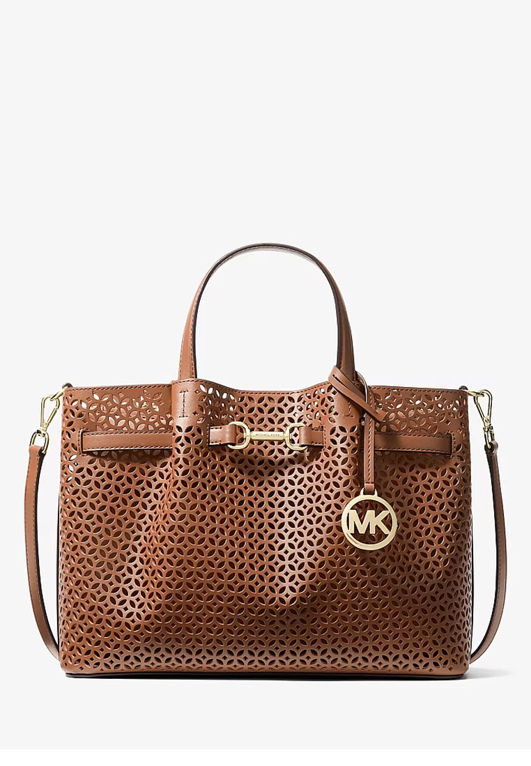 Michael Kors Carson Medium Floral Laser Cut Satchel