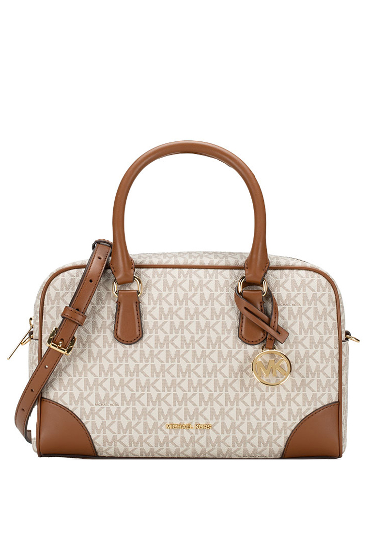 MICHAEL KORS Thompson Medium Duffle Satchel - Vanilla