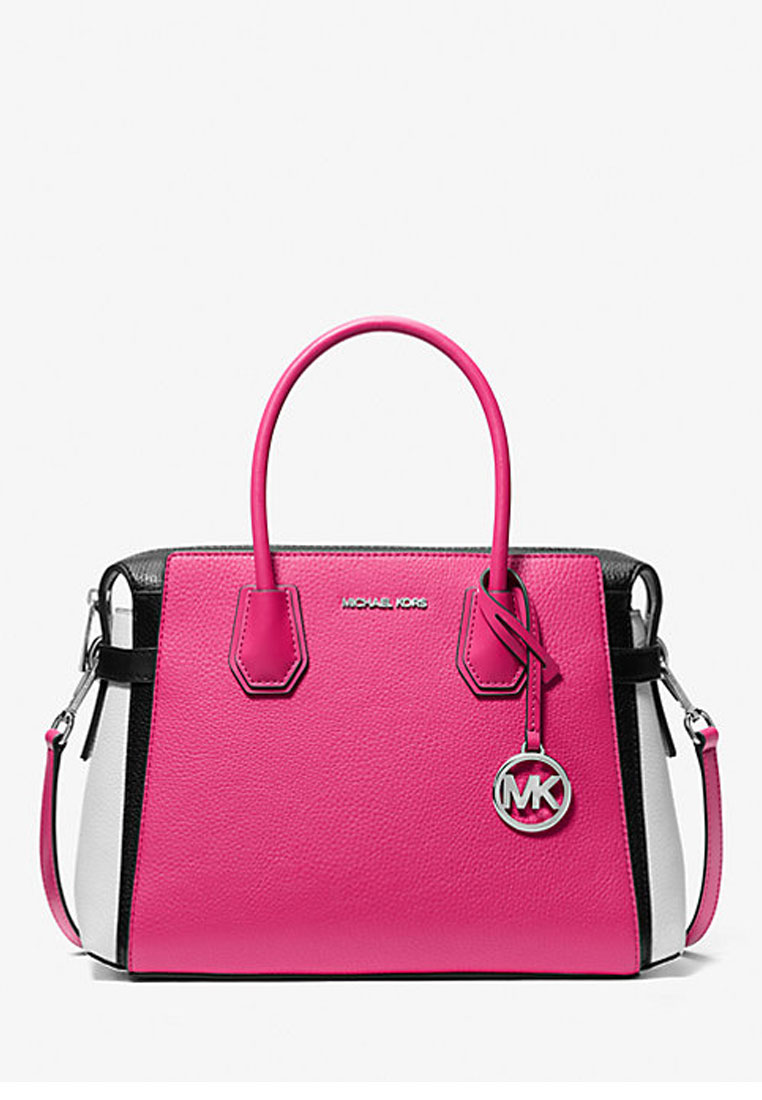 Michael Kors Mercer Medium Color-Block Belted Satchel