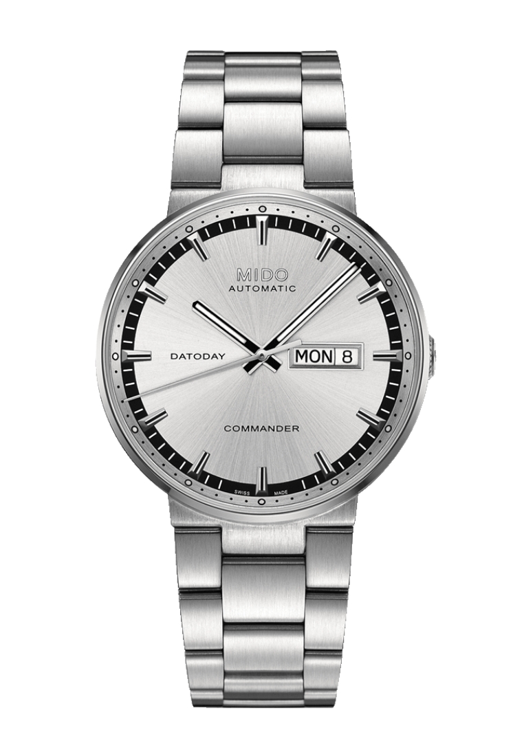 Mido Mido Commander II Datoday Silver Dial Automatic Watch M0144301103100