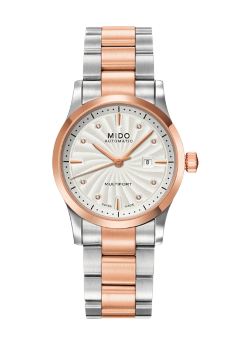 Mido Mido Multifort Silver Dial Bicolor Stainless Steel Band Automatic Watch M0050072203600