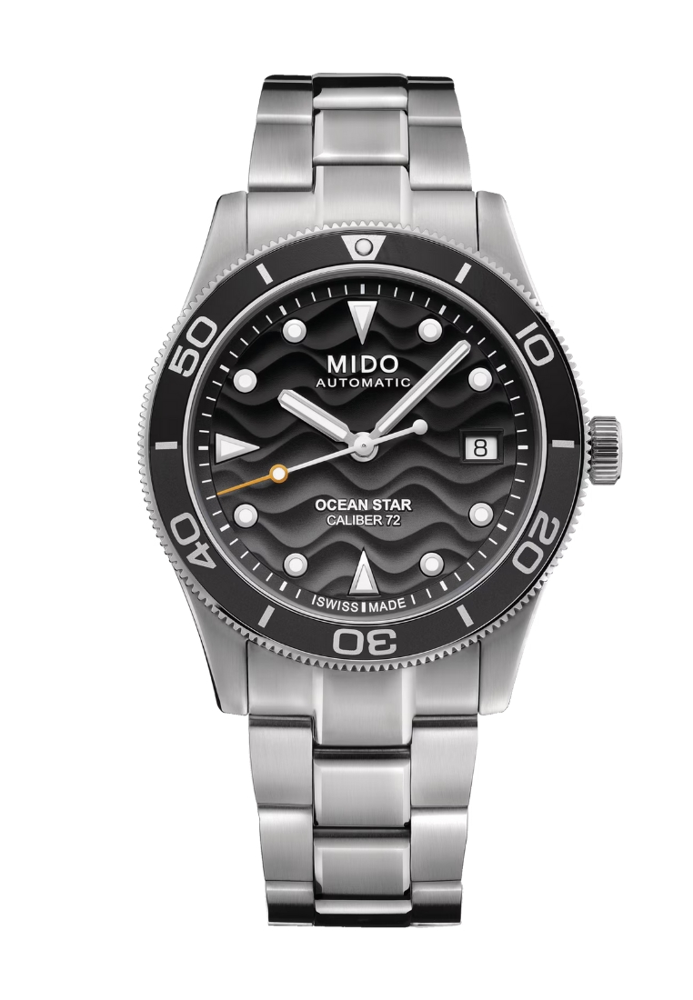Mido Mido Ocean Star 39 Grey Gradient Dial Stainless Steel Band 72 Hours Power Reserve Automatic Wat