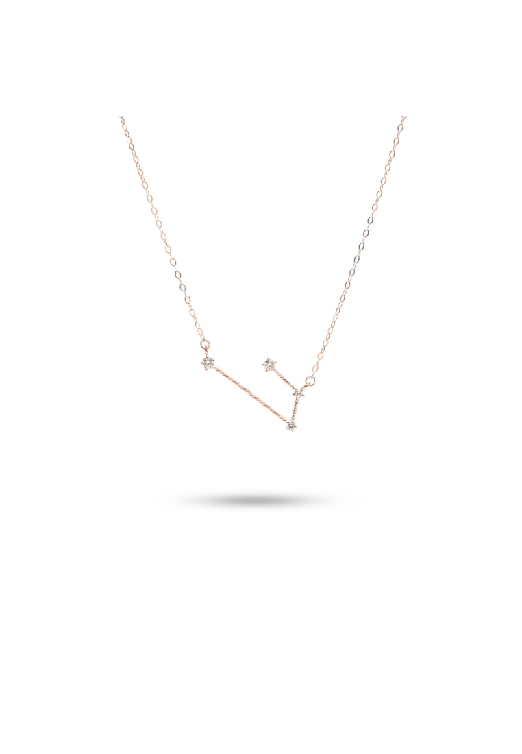 Millenne Match The Stars Aries Constellation Rose Gold Necklace with 925 Sterling Silver