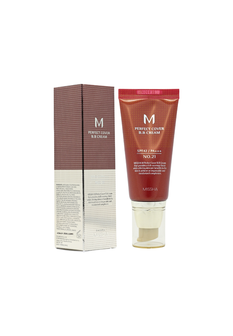 Missha Missha M Perfect Cover BB Cream SPF42 PA+++ 21 Light Beige (50ml)