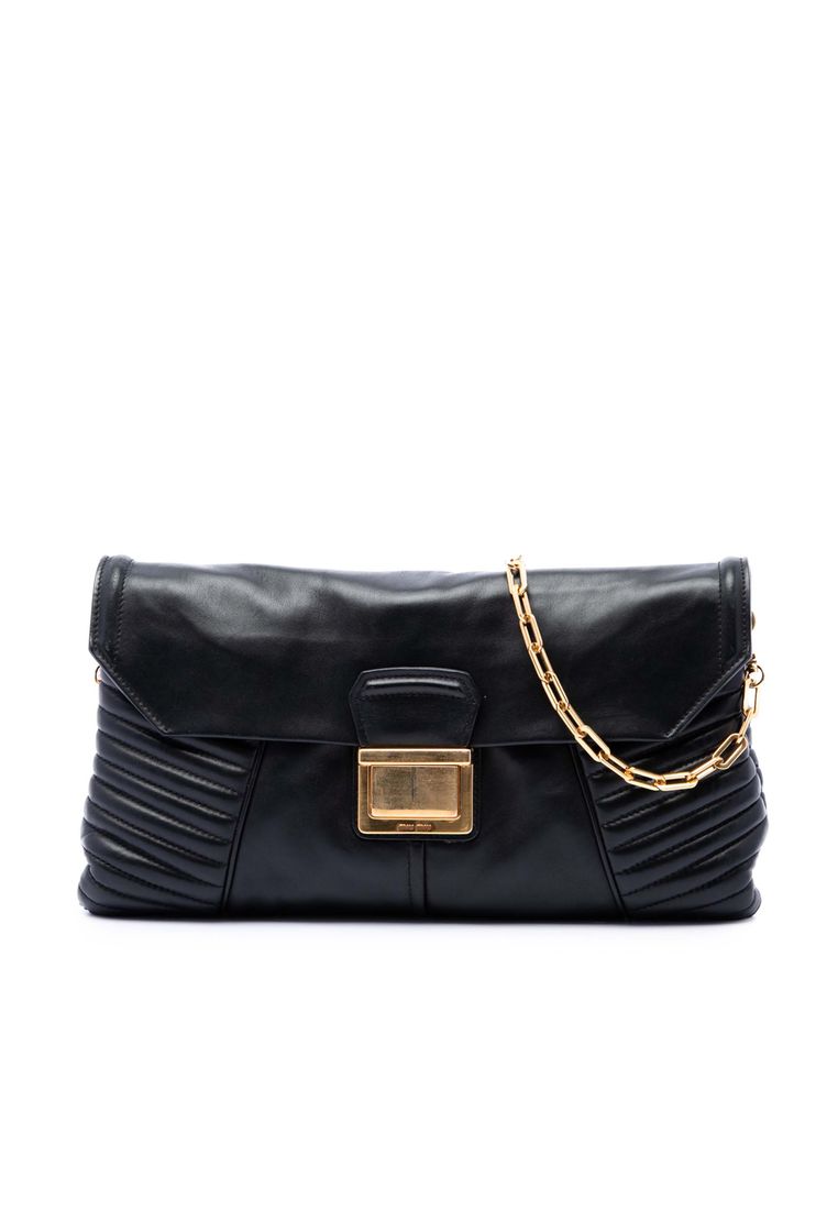 Miu Miu Pre-Loved Miu Miu Matelasse Nappa Biker Crossbody