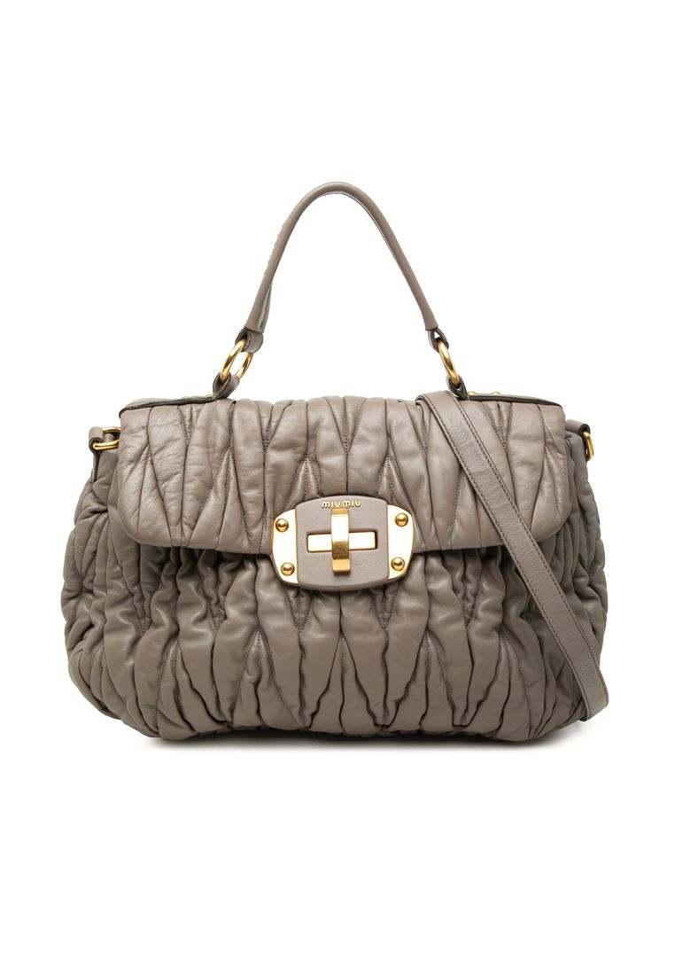 Miu Miu Pre-Loved Miu Miu Matelasse Nappa Satchel