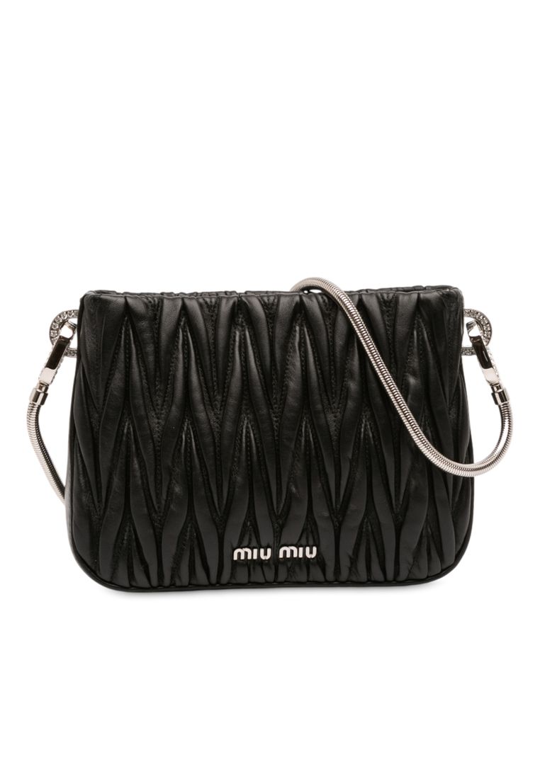 Miu Miu Pre-Loved Miu Miu Nappa Matelasse Sassy Shoulder Bag