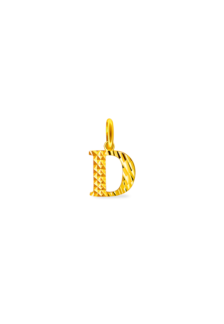 MJ Jewellery 916/22K Gold Alphabet Pendant B75
