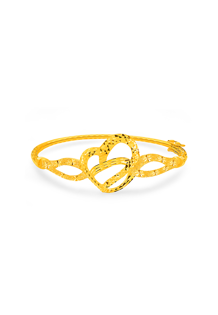 MJ Jewellery 375/9K Gold Bangle G8 (L-16.5CM)