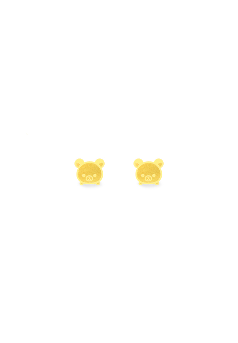 MJ Jewellery 5G Gold Collection 375/9K Gold Rilakkuma Earrings S184