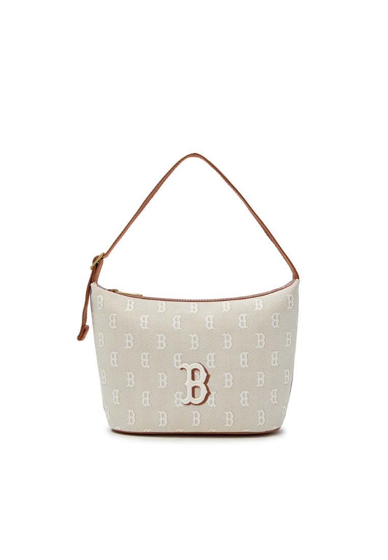 MLB CLASSIC MONOGRAM JACQUARD HOBO BAG BOSTON RED SOX