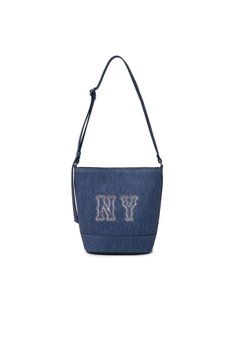 MLB BASIC MEGA LOGO DENIM BUCKET BAG NEW YORK YANKEES