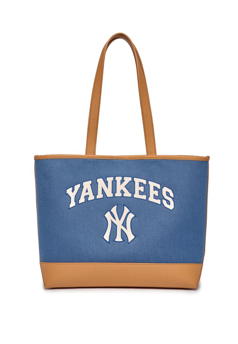 MLB BASIC LETTERING CANVAS L-TOTE BAG NEW YORK YANKEES