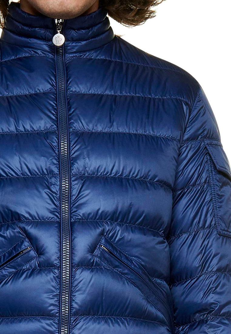 shiny blue moncler