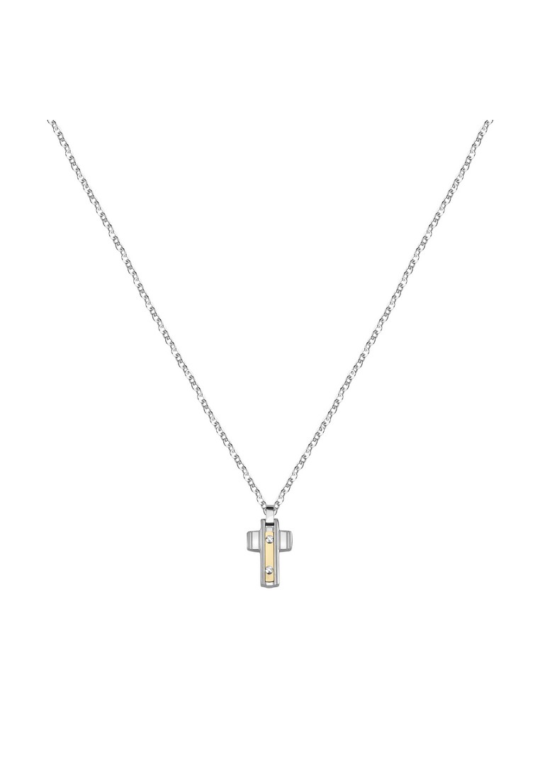 Morellato 【For Lover】Morellato Gold 600mm Men's Cross Necklace SATM02