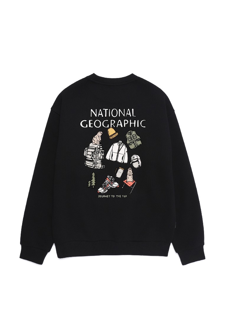 National Geographic Unisex TREASURE Concept Item Graphic Fleece Sweatshirt