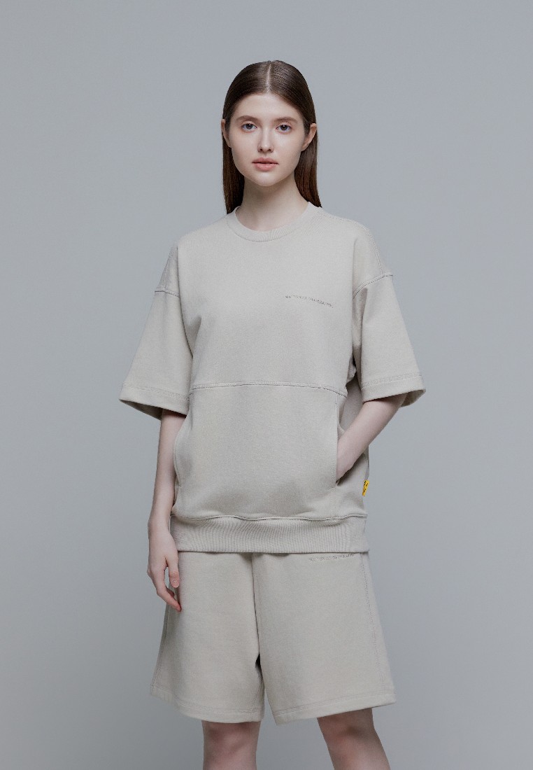 National Geographic Unisex PITTA Semi-Oversized Short Sleeve Sweatshirt