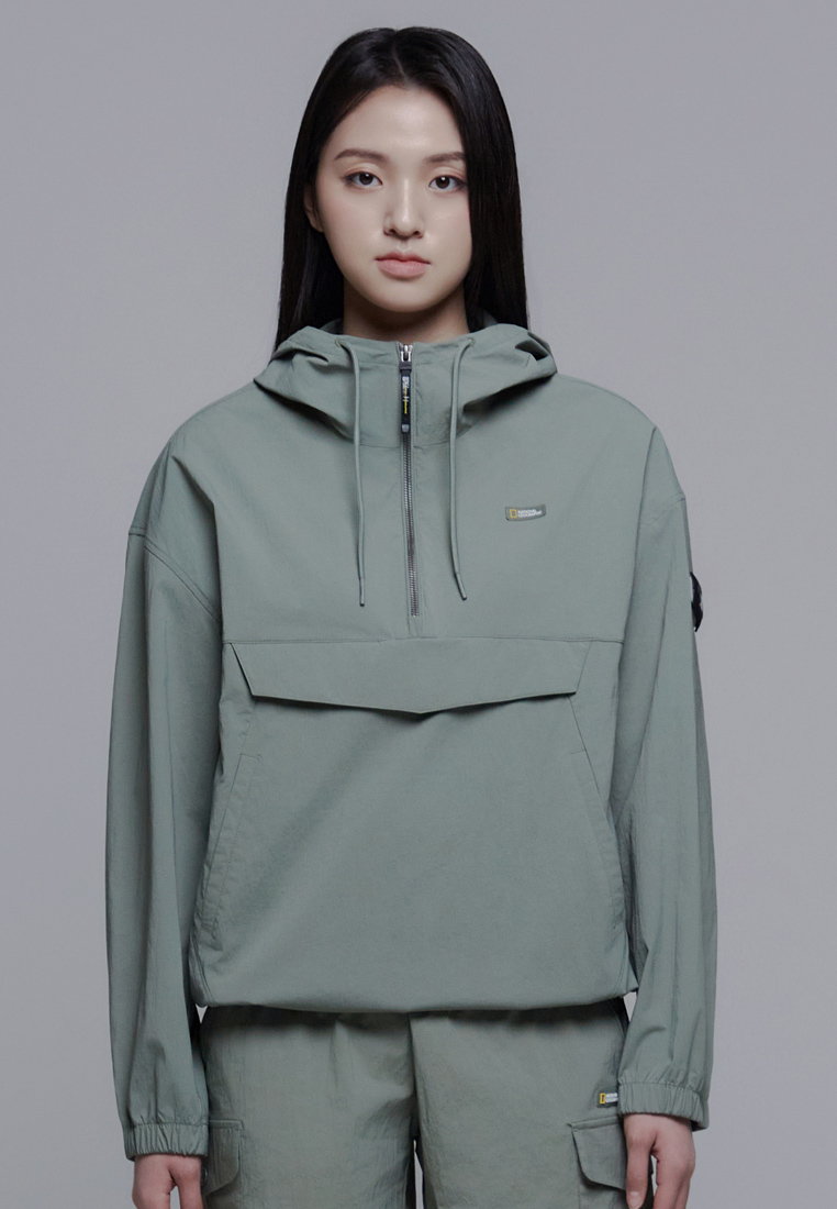 National Geographic Women’s CYGNUS Woven Stretch Hooded Anorak Jacket