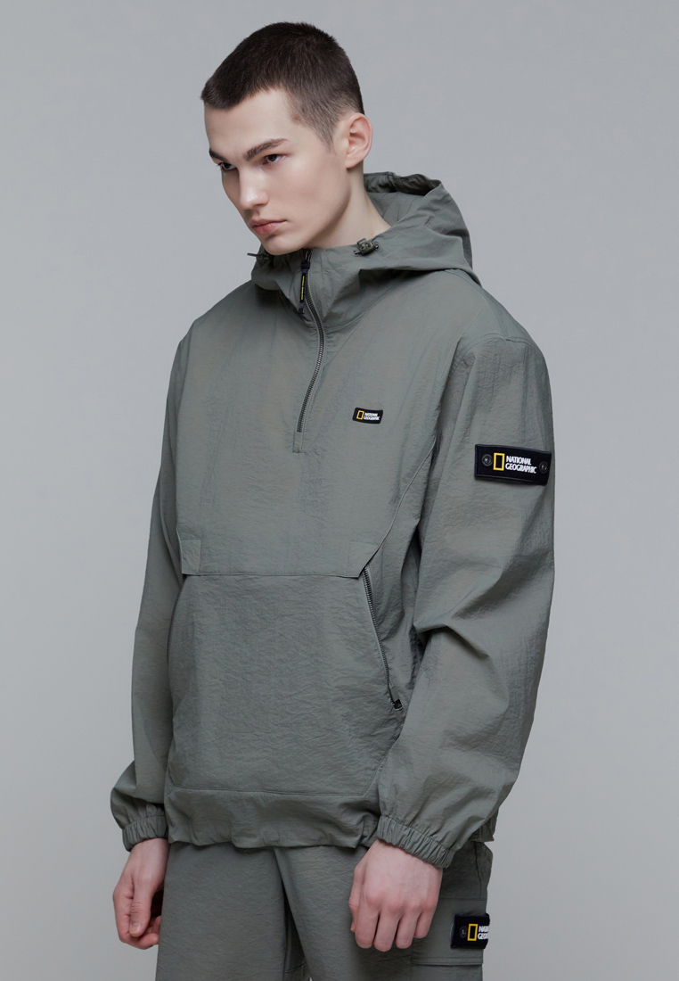 National Geographic Unisex DIMER Woven Training Hooded Anorak Jacket