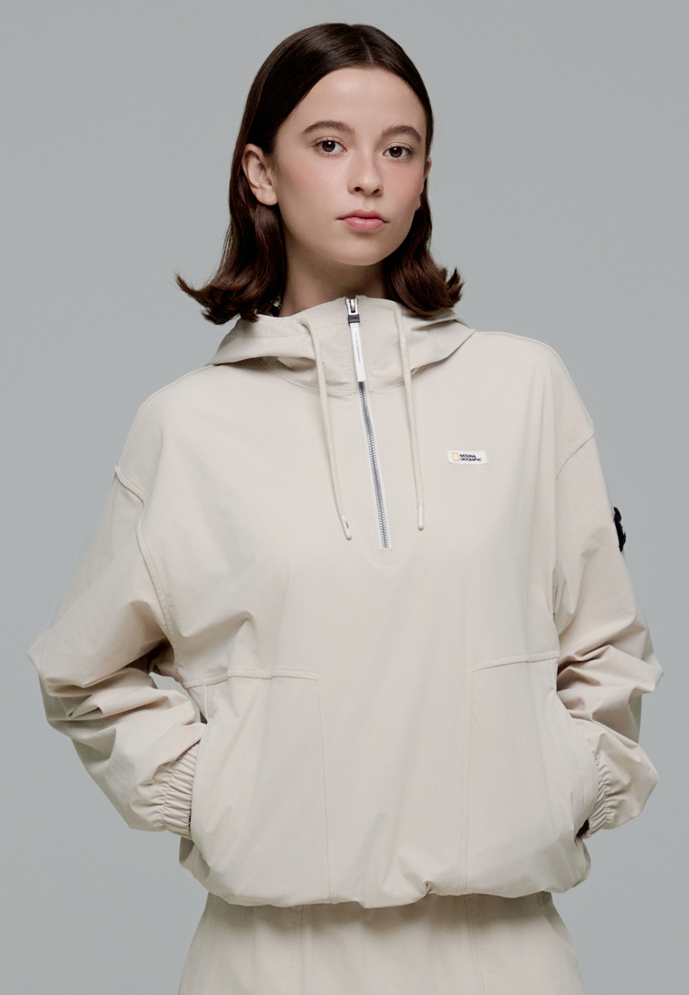 National Geographic Women's ARCHELON Woven Stretch Hooded Anorak Jacket